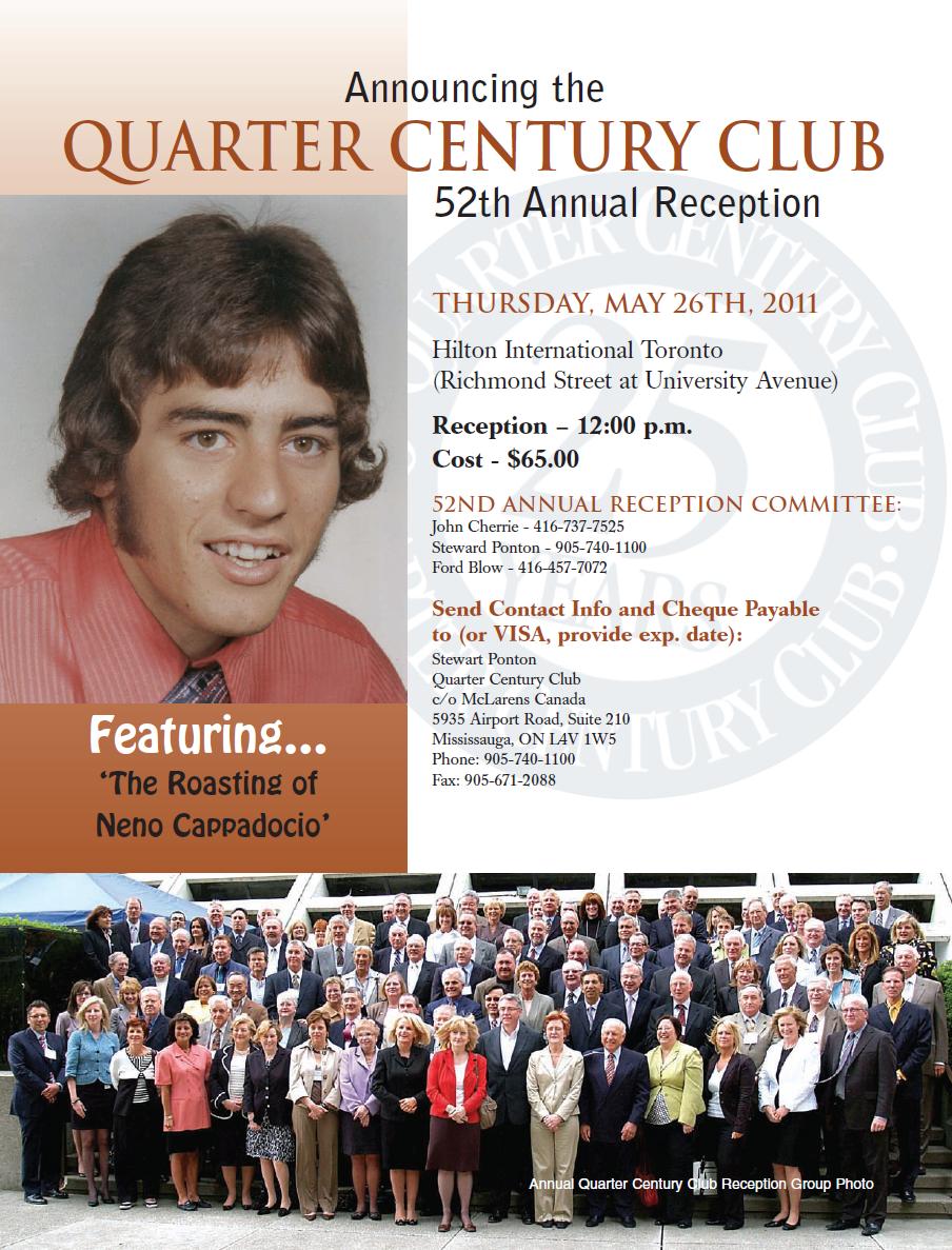 Quarter Century Club – 52th Annual Reception – May 26, 2011 Image