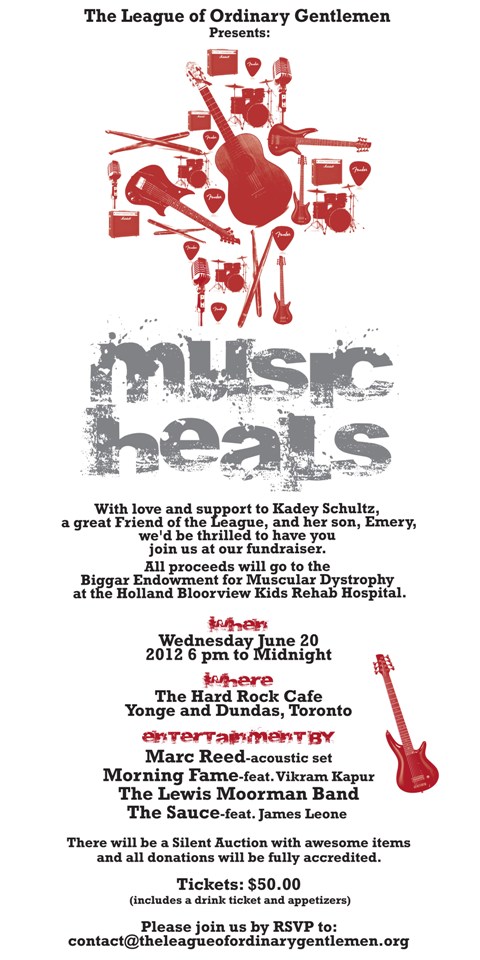 The League of Ordinary Gentlemen Presents: MUSIC HEALS Charity Event Image