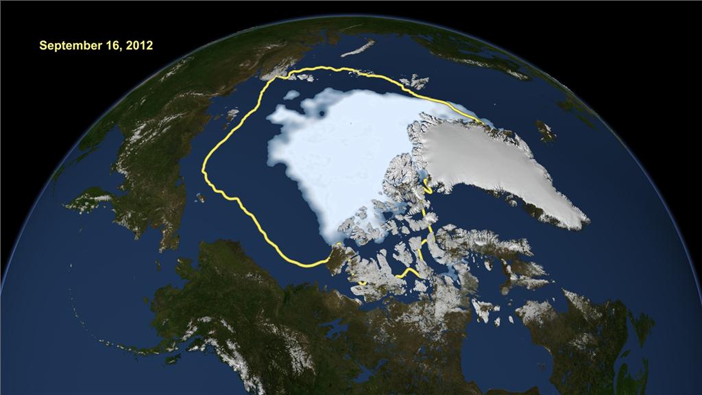 Arctic sea ice reaches lowest seasonal minimum on record Image