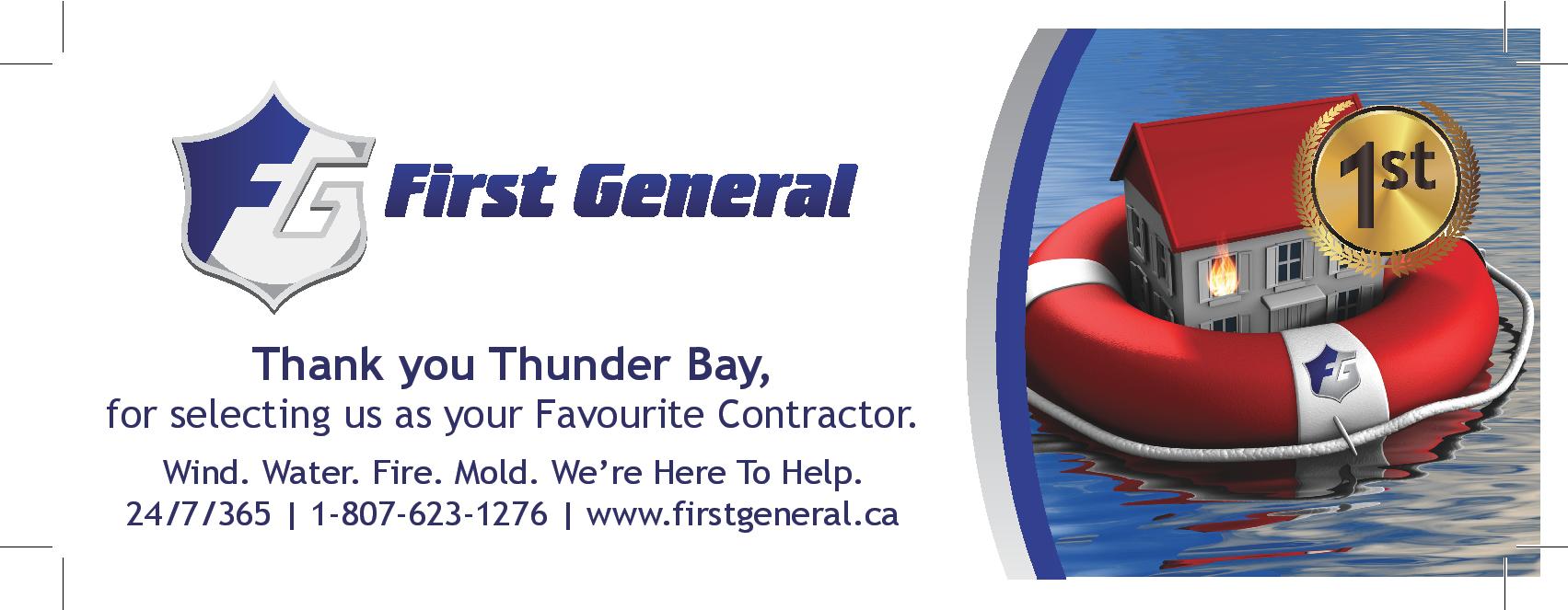 First General Thunder Bay Voted Thunder Bay’s Favourite Contractor Image
