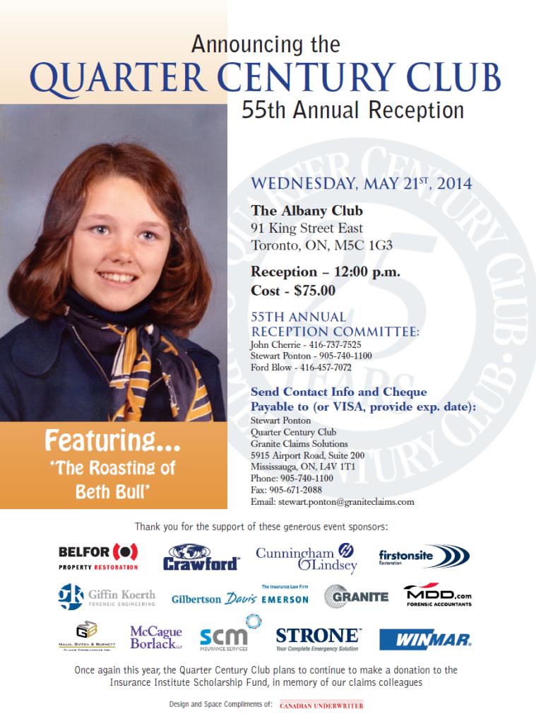 Quarter Century Club 55th Annual Reception, May 21, 2014 – Toronto Image