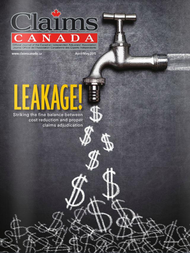 The Digital Edition of Claims Canada magazine’s APRIL/MAY 2015 issue Image