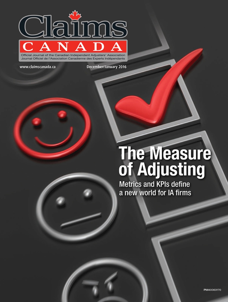 The Digital Edition of Claims Canada magazine’s December/January 2016 issue Image