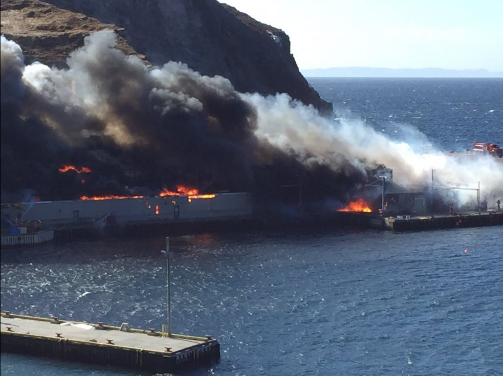 ‘Raging’ fire at Newfoundland fish plant forces evacuation, guts town’s economy Image