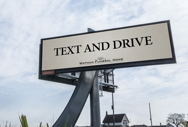 ‘Text and drive’ billboards on Toronto highway deliver grim message Image