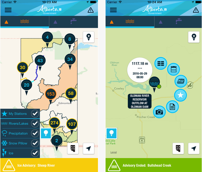 Province of Alberta introduces new website, improved mobile app to help manage flood risk Image