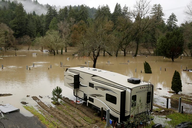 Small tornado touches down as storm wallops California Image