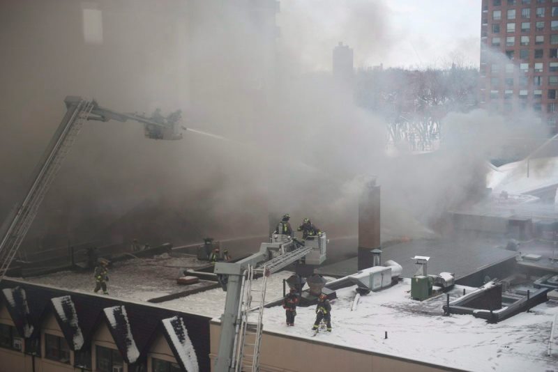 Buildings evacuated after massive fire breaks out in midtown Toronto Image