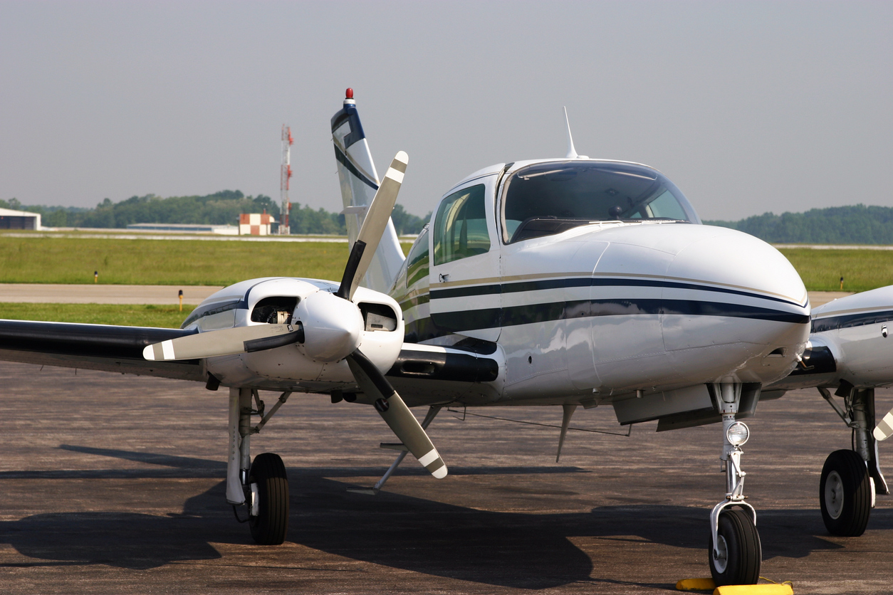 Cessna 310 crashes in residential area in California Image