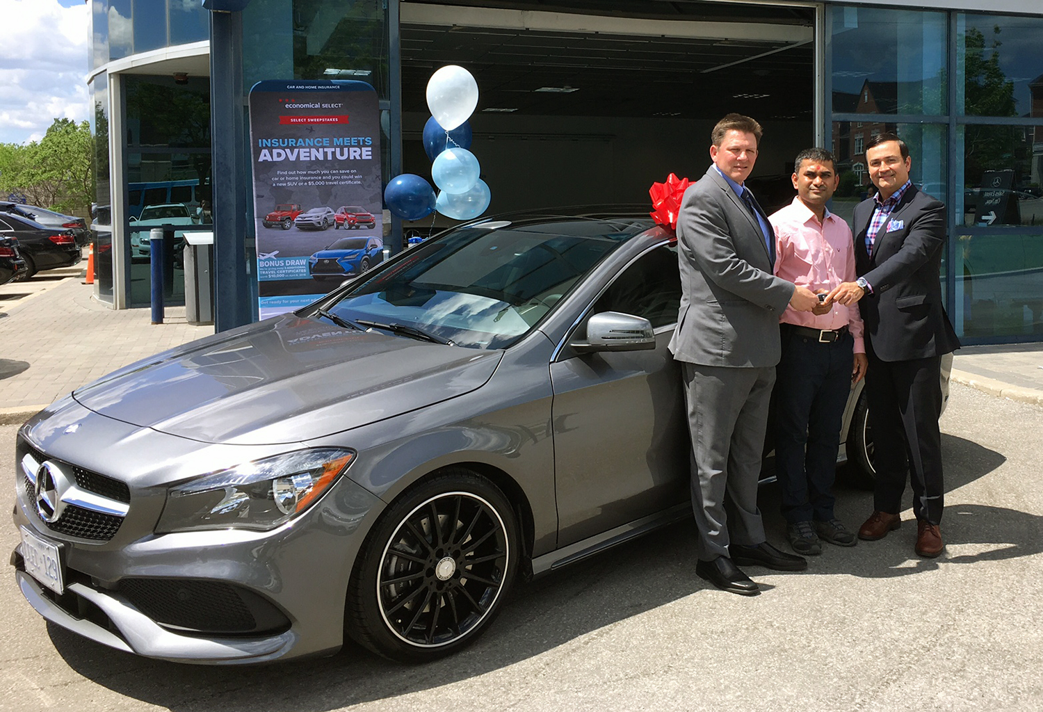 Chirag Patel of North York wins 2017 Mercedes Benz CLA  in Select Sweepstakes Image