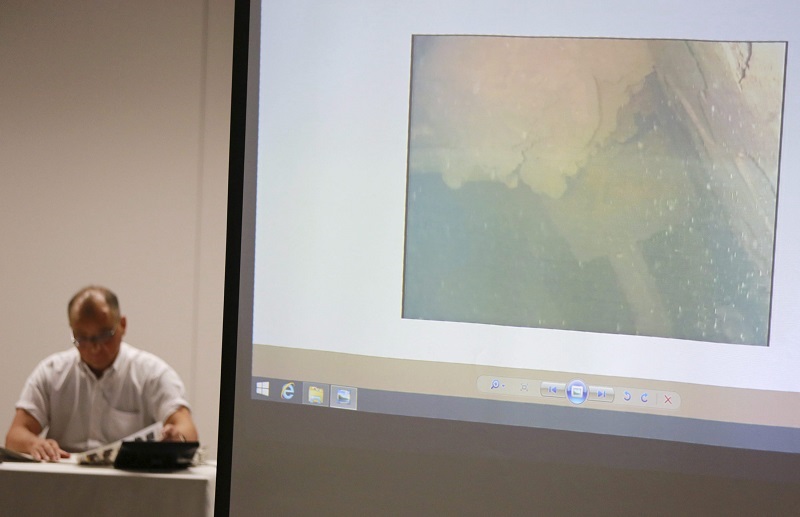 Possible melted fuel seen for first time at Fukushima plant Image