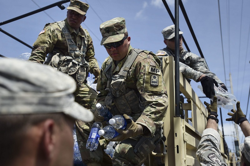 Hurricane relief around-the-clock: U.S. Department of Defense Image