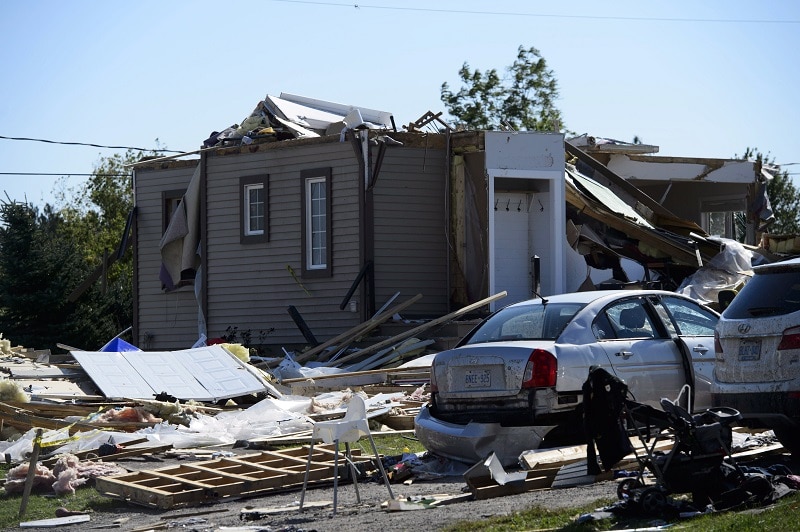 Tornado damage: View from the ground Image