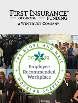 FIRST Canada recognized as a 2019 Employee Recommended Workplace Image