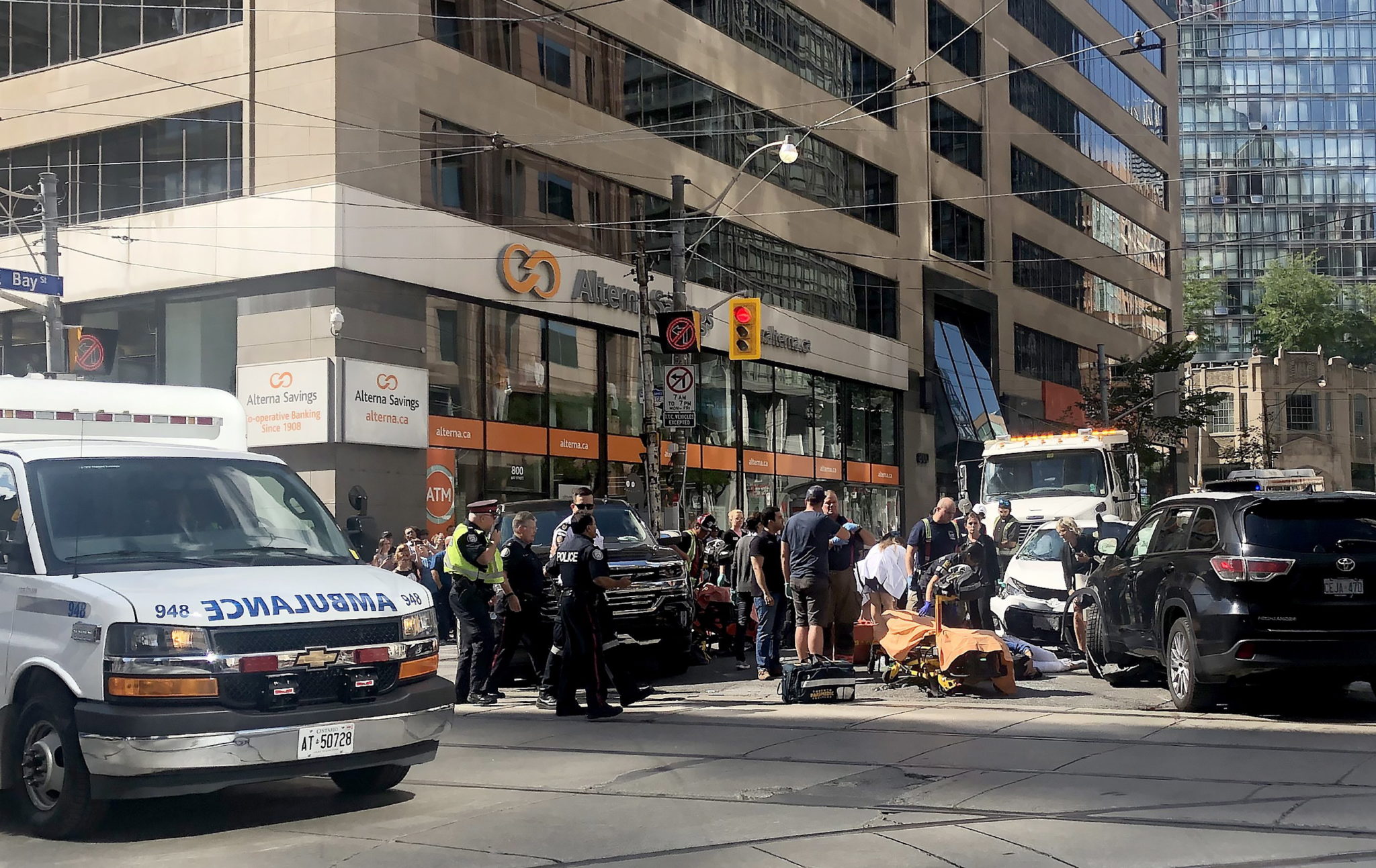 Five people injured in downtown Toronto collision Image