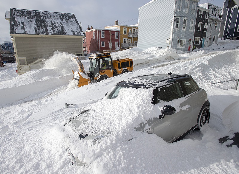 How many winter storms has Newfoundland already had this season? Image