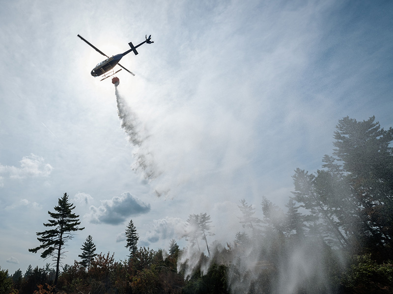 Dry conditions in Nova Scotia fuelling three large wildfires Image