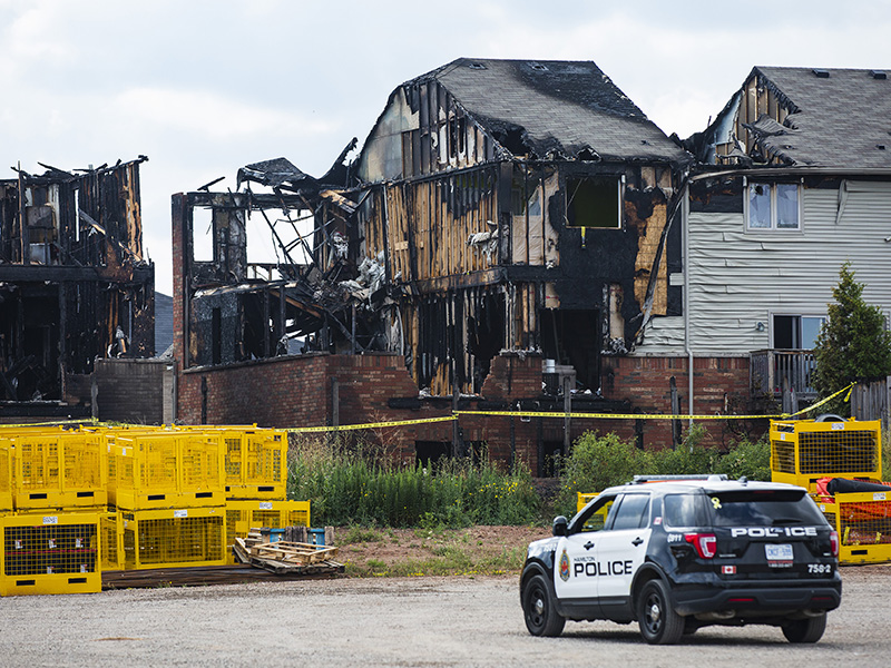 Multiple townhouse units damaged in Hamilton fire Image
