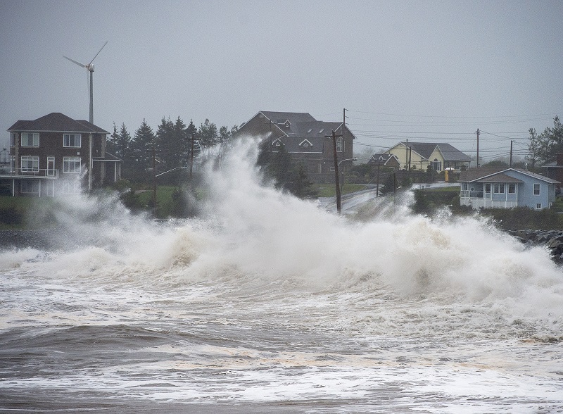 Post-tropical storm Teddy makes landfall in Nova Scotia bringing high winds, rain Image
