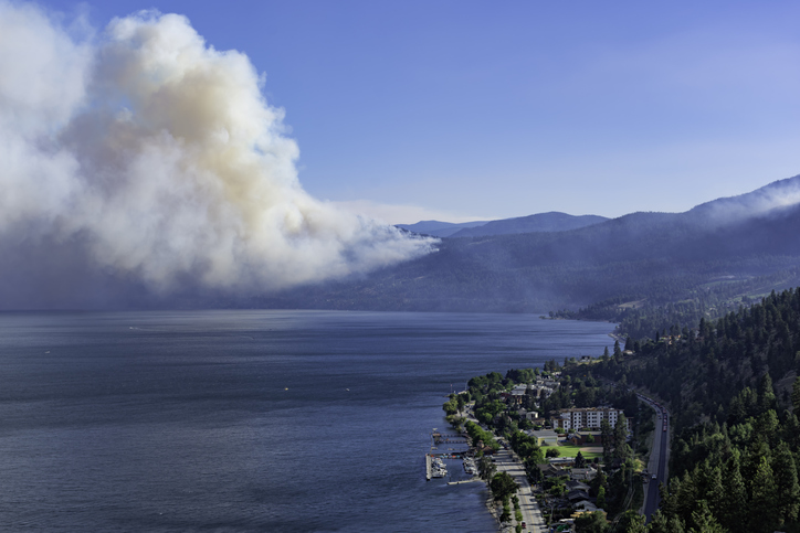 Winds fan flames of B.C. wildfire as crews race to battle the blaze Image