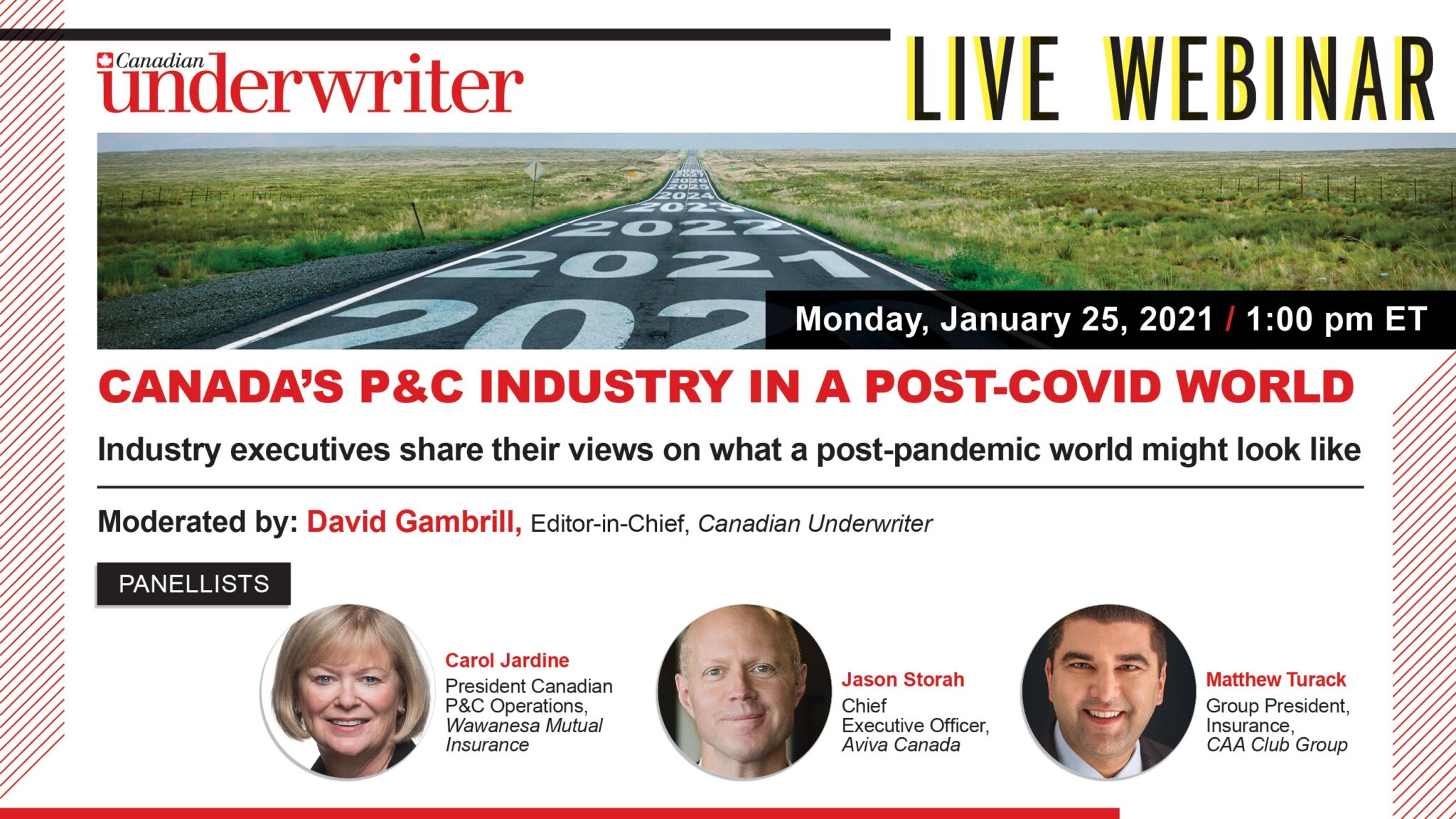 Senior execs to discuss a post-COVID world in the Canadian P&C industry Image