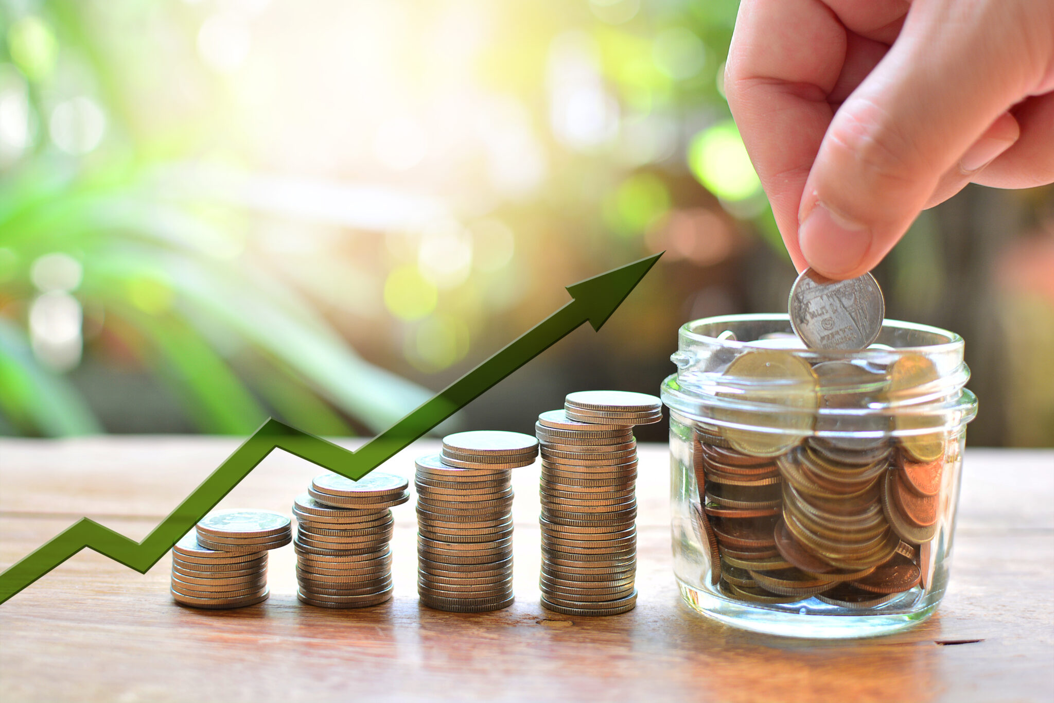 Coins,Money,Saving,Growth,Up,To,Profit,For,Concept,Investment alternate text for this image