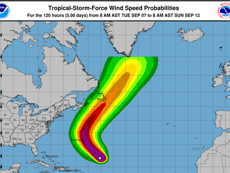 New tropical storm warning for Atlantic Canada Image