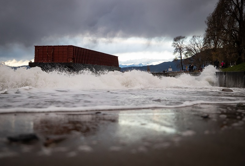 Vancouver plans for removal of beached barge, months after it washed up during storm Image