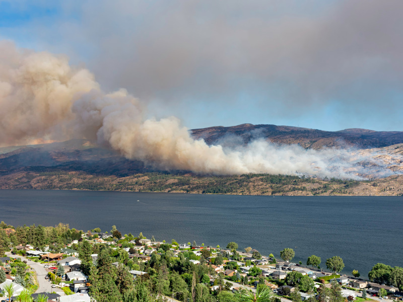 Drones tackle Okanagan blaze as cool weather helps bring B.C. wildfires under control Image