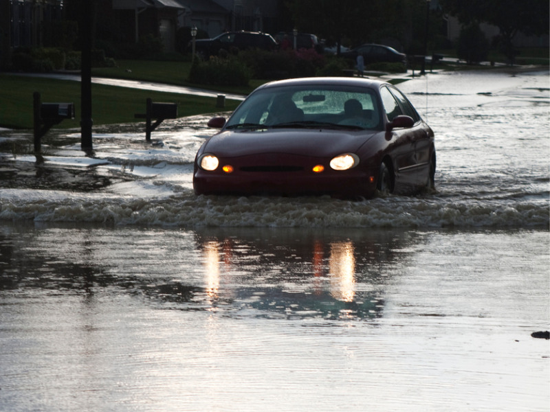 Are you covered for driving through flood water? Image