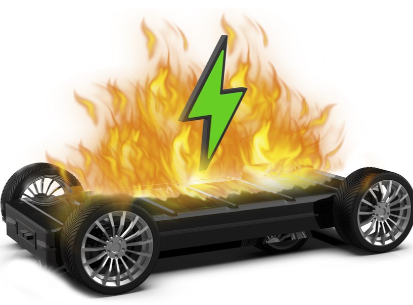 Who’s on the hook if passengers can’t escape a burning EV? Image