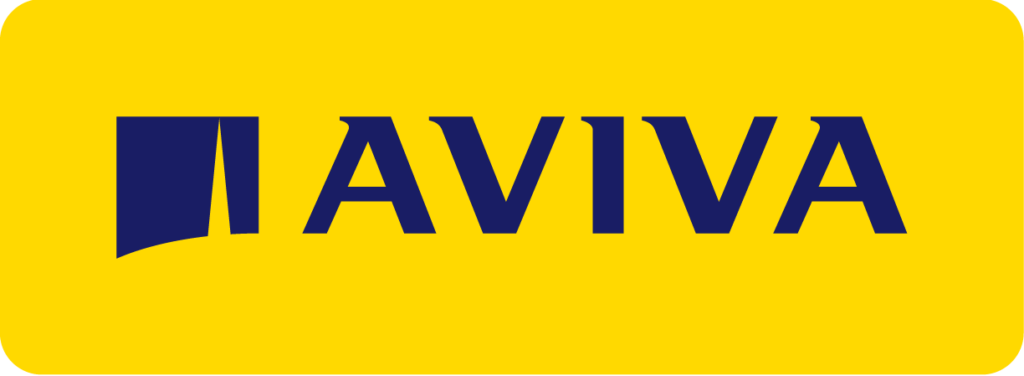 Aviva primary logo dark blue on yellow_RGB_15913 alternate text for this image