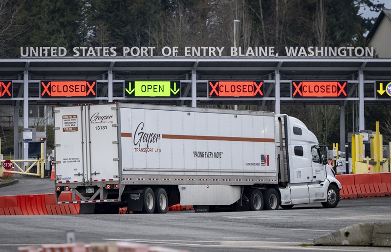 Truckers scramble for new routes as tariffs bring shipments to a halt Image