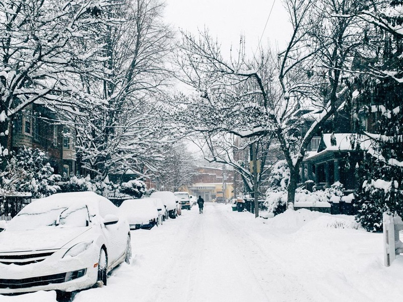 Snowfall in Toronto
