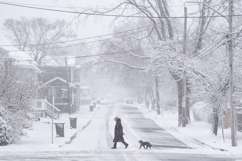 A spring snowstorm in Nova Scotia