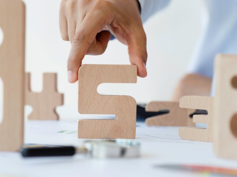 Top 5 numbers in wood blocks