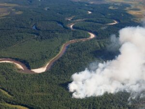 Wildfire in Peace River, B.C., quadruples in size after evacuation order Image