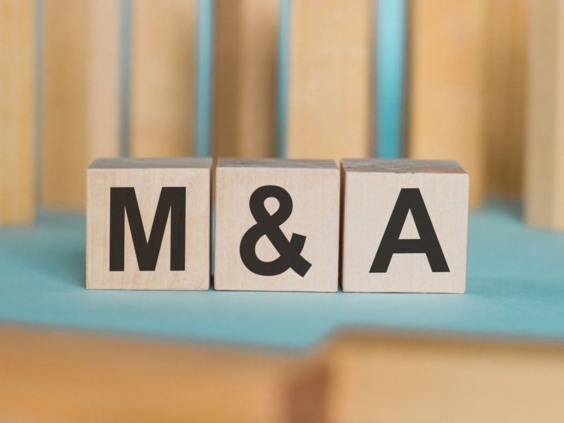 Wooden blocks with M&A text