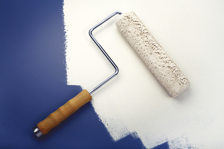 white paint roller alternate text for this image