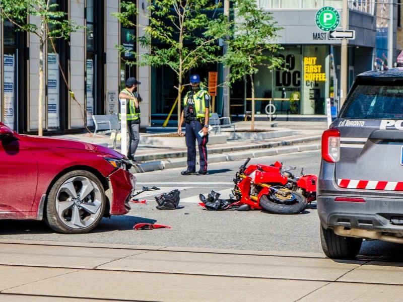 Car accident in Toronto