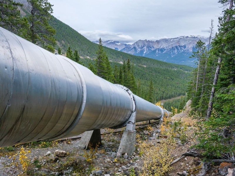 Pipeline near Canmore, Alta.