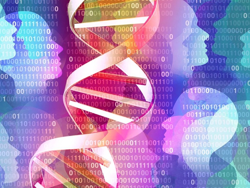 Data breach and genetic data concept