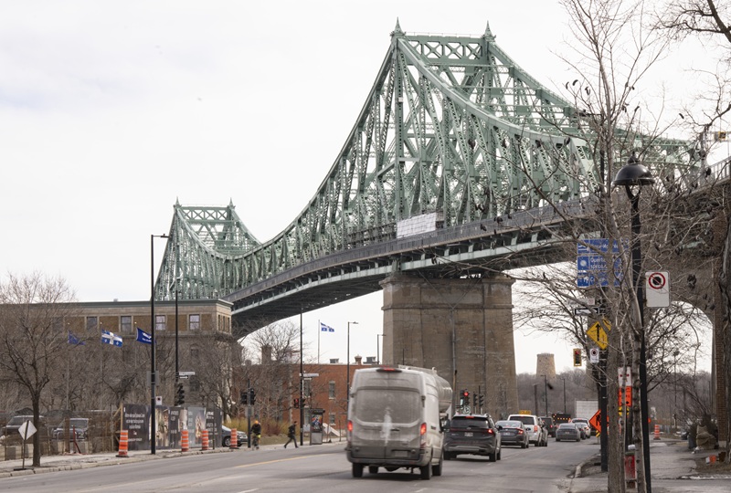The Jacques Cartier bridge in Montreal