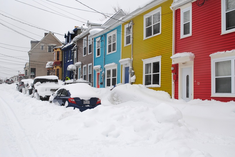 A winter storm in St. John's, Nfld.