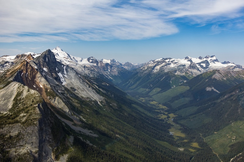 Clearcut Logging Selkirks Mountains BC Canada