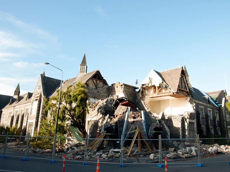 Christchurch, New Zealand earthquake in 2011