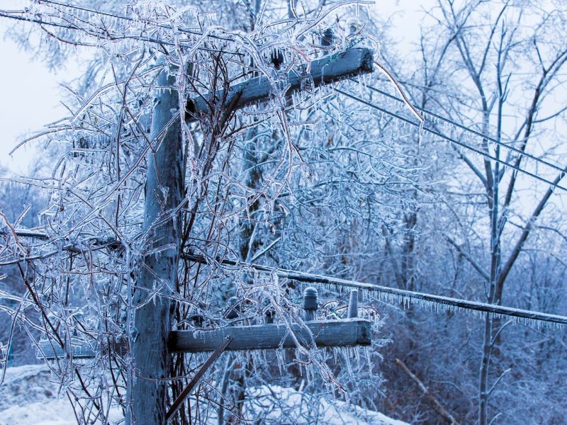 Ice storm in Quebec