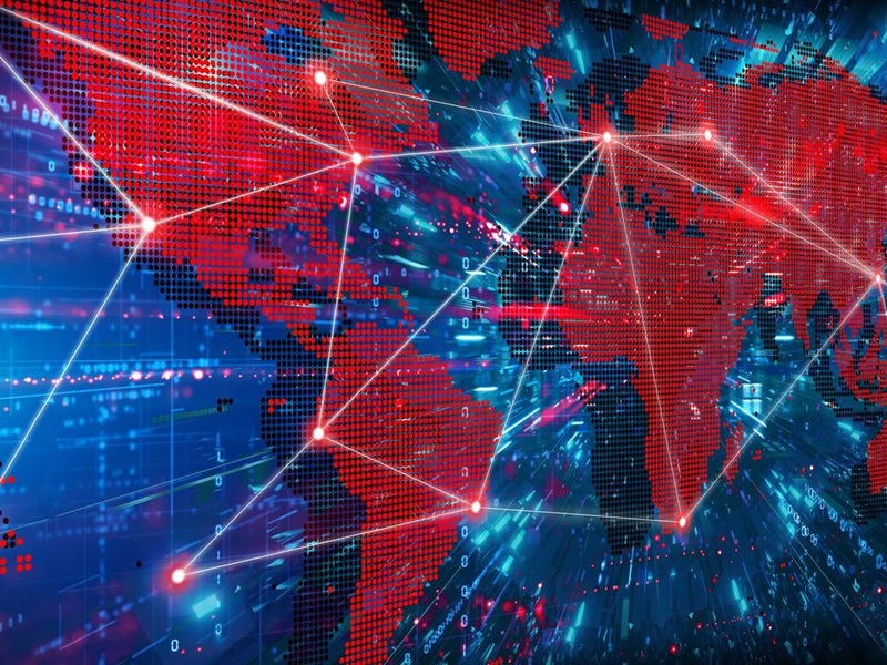 Connected fintech world markets