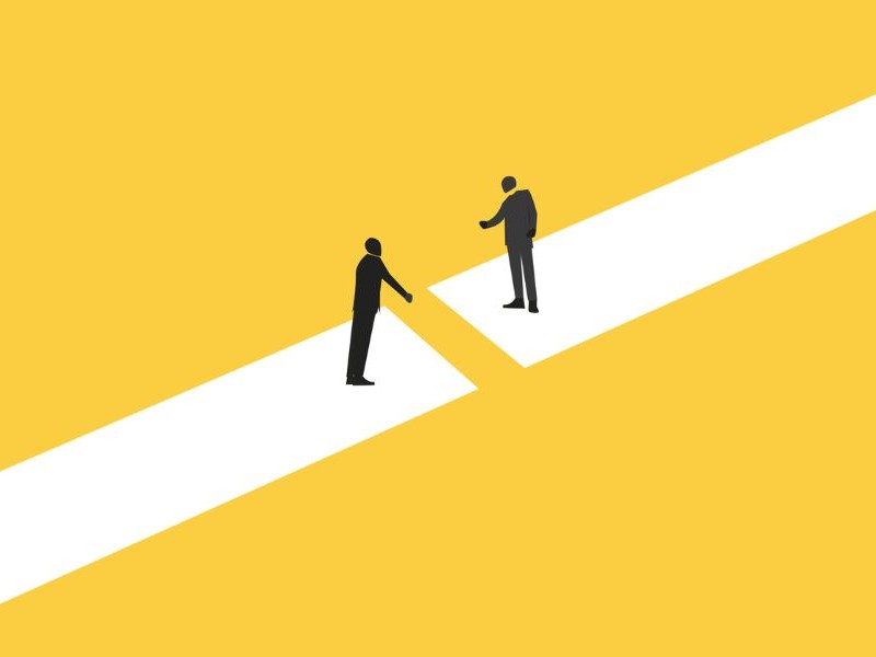 Merger represented by handshake